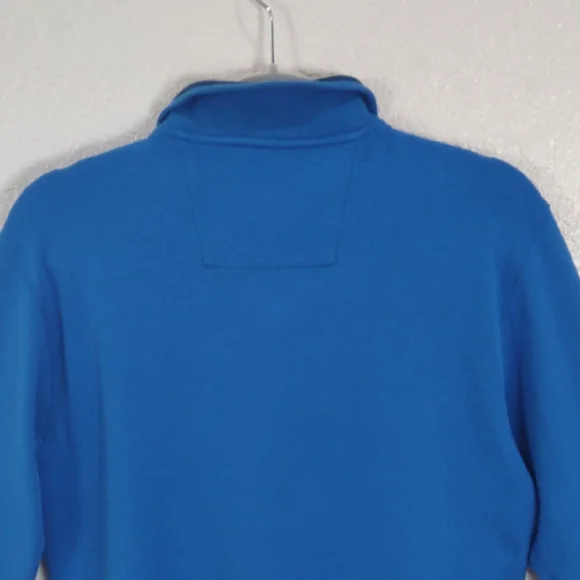 Southern Tide, Size M,Men's Blue Quarter-Zip Sweater - Picture 10 of 17